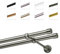 Bastone Per Tende 600 cm, Doppio, Acciaio Anticato, Montato A Parete