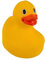 PhiLuMo Badeente - gelbe Quietscheente - der Klassiker für die Badewanne - 8 x 9 cm