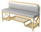 Schuhschrank-Bank, Schuhbank mit Sitz, 80 cm, Eingang, einfache Schuhbank, leichter Luxus-Metall-Nordic-Schuhhocker mit Rückenlehne für den Eingangsbereich, Wohnzimmer, Ruhehocker beautiful scenery