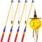 Laternenstäbe, Laternenstab Kinder LED, 4 Stück Elektronischer Laternenstab mit LED 50 cm, Laternenstock LED für Kinderpartys, St. Martin, Halloween, Kostümpartys, Kindergarten