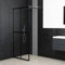 BaraSh Duschwand für Walk-in Dusche Klares Sicherheitsglas 140x195 cm Duschtrennwand Glas