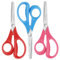 Vutyvve Linkshänder Kinderschere, stumpfe Klinge Edelstahl Schneiden Klingen, sichere Kinderschere, 14cm Linkshänder Schere für Klassenzimmer, Schule, Hausgebrauch, rot, rosa, himmelblau, 3 Stück Set