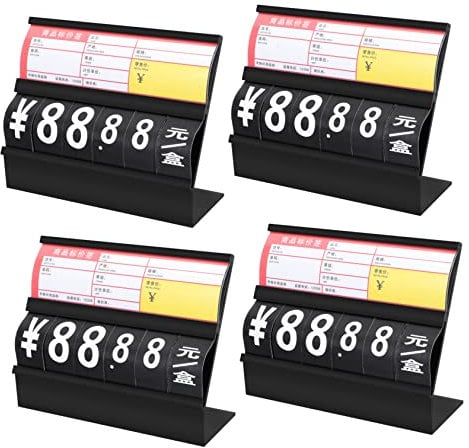 Operitacx Logo 4 Stück Preisschild Schilder Gemüse Pvc Ware Displayhalter