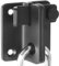 ZiYuya Loquet de porte coulissant Verrou Porte Coulissante Serrure Volet Loquet Porte Verrou Serrure de Porte Coulissante Cadenas Petite Petit Loquet en Acier Inoxydable Noir - Ouvert À Gauche S