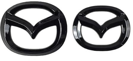 FURLOU Auto Embleme Für Mazda CX-30 2019 2020 2021 2022 2023,Heckkoffer Emblem Logo Abdeckung Abzeichen Aufkleber Selbstklebend Karosserie Styling Anbauteile Zubehör,Black-White