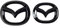 FURLOU Auto Embleme Für Mazda CX-30 2019 2020 2021 2022 2023,Heckkoffer Emblem Logo Abdeckung Abzeichen Aufkleber Selbstklebend Karosserie Styling Anbauteile Zubehör,Black-White