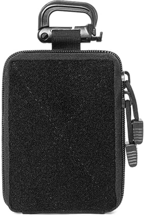 ZONADAH Molle First Aid Pouch Mini Molle EDC Bags Utility Pouch Bags Medical Organizer Storage Pouch Waist Pack for Camping Hiking Backpacking Black