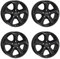 4x AUTEC Felgen Alufelgen XENOS 8.5x18 ET50 5x120 Schwarz matt kompatibel mit VW Amarok Bus Touareg