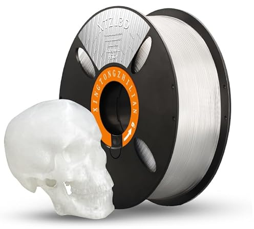 Rapid PETG Filament 1.75mm Transparent 1KG, High Speed 600mm/s 3D Printer Filament Dimensional Accuracy +/- 0.02 mm, 1kg Spool(2.2lbs) Fits for Most FDM 3D Printers