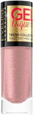 Eveline Cosmetics Gel Laque Gel-Nagellack - Nr. 214, Lang anhaltender, schnell trocknender Gellack, splitterfest, kein UV/LED erforderlich, 8ml