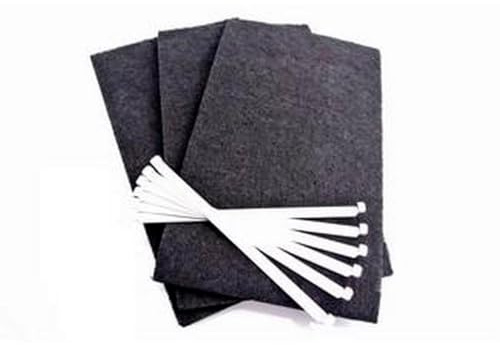SOS Accessoire 3 Kohlefilter (mit Befestigungsstiften) für Dunstabzugshaube – 74X7954 Sauter, Brandt, Mastercook Fagor