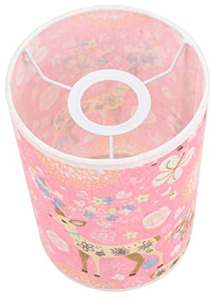 Yardenfun Lampenschirm Kronleuchterlicht Drum-Deckenleuchtenschirm Vintage-Pendelleuchte Stern Pendelleuchte Wandleuchte kinderzimmer lampen wandlichter Deckenlampe deckenleuchre Stoff Rosa