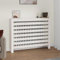 INLIFE Cache-radiateur Blanc 108,5x19x84 cm Bois Massif de pin Maison,Jardin,Accessoires pour appareils électroménagers,Accessoires pour radiateurs Blanc 7.66KG