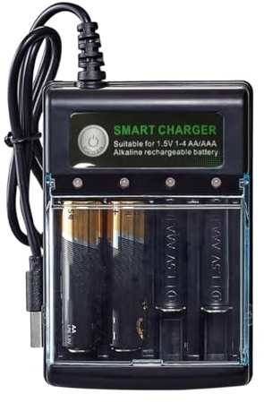 AA Battery Charger,AAA Battery Charger | Home Battery Chargers USB AA Smart Battery Charger,Alkaline Battery Charger, Multipurpose Battery Charger for Business in