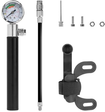 HLAQHL 210PSI Portable Pump High Pressure Tire Inflator Compatible With Xiaomi Mi3 M365 Pro Ninebot Max G30 E-Scooter Tire High Pressure Mini Pump(Black)