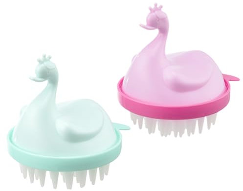 Beavorty 2stücke Kopfhautbürste Zum Haarewaschen Haarpflegegerät Mit Kopfhautpeeling Shampoo-massagebürste Für Kopfhaut Duschhaarbürste Mit Reinigungs Und Massageeffekt Haarwaschbürste Für