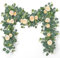 SOMYTING 2 stück Künstliche Blumengirlande Eukalyptus Girlande Vintage Gefälschte Blume Pfingstrose Rosenrebe Grün Dekorative Wandbehangpflanze für Hochzeitsbogen Türanordnung Party（Champagner
