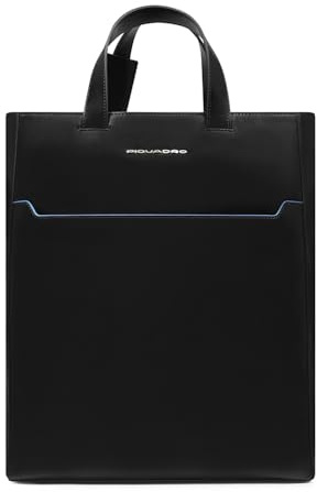 PIQUADRO – Borsa tote porta PC 14 pollici e iPad 11 pollici – Pelle – Colore Nero – Donna