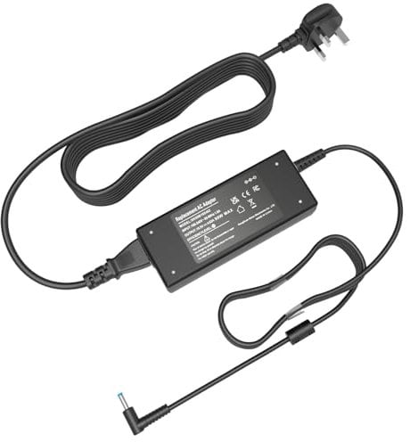 Riabwwox 90W Fast Laptop Charger Compatible with HP Pavilion X360 15 17 13,EliteBook 850 840,ProBook 430 440 Spectre, Stream,Envy TouchSmart 14 15 17 M6 M7 17-j020us 710413-001 721092-001 AC Adapter