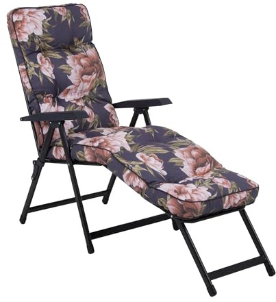PATIO Gartenliege mit Auflage Lena Lounger verstellbares Gestell 28 Positionen bis 150 kg belastbar