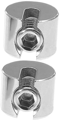 SMASOLO 2Pcs Stainless Steel Wire Rope Clamps Flat Slot Design for Quick Installation for Garden and Fence Applications Wire Tighteners for Secure Connections