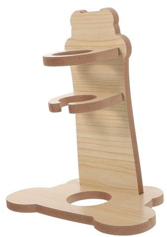 CLISPEED Einstellbarer Hamster Wassererhalter aus Holz Dekorativer Flaschenständer für Chinchillas und Kleine Nager Stabiler Flaschenhalter für Trinkflaschen Praktisch und Langlebig