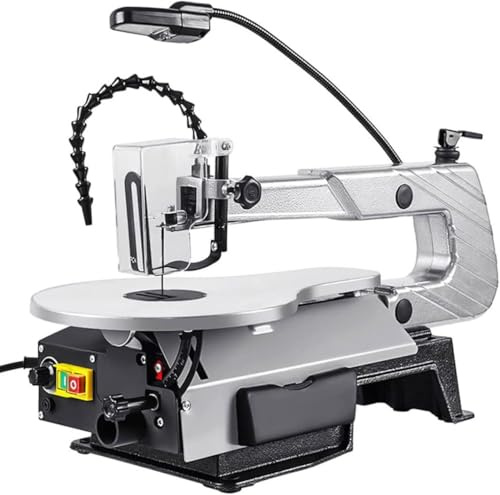 Sierra De Marquetería De Escritorio, Máquina Cortadora De Madera Multifuncional para El Hogar De 16 Pulgadas, Sierra De Mesa Ajustable De 0-45 °, Sierra De Calar De Velocidad Variable De Do