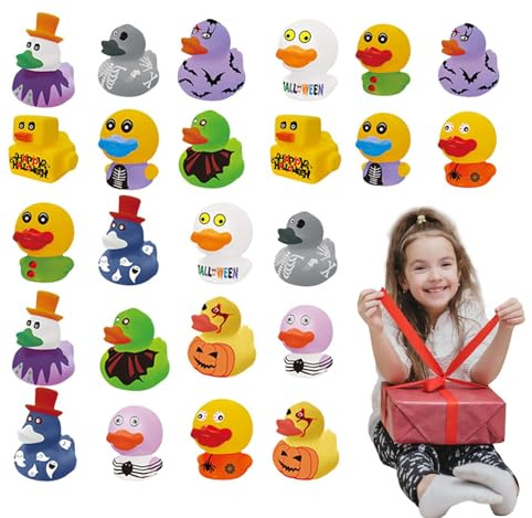 Gummienten für Halloween-Partygeschenke, Badespielzeug in Form Einer Halloween-Ente – Badeente