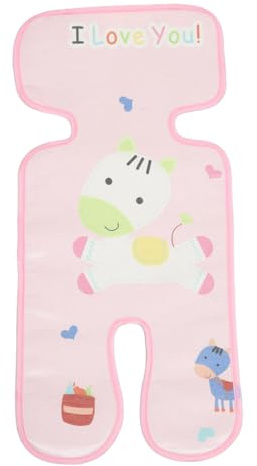BESPORTBLE Kinderwagen Kühlmatte aus Atmungsaktiver Eisseide für Babys mit Niedlichem Cartoon Muster Leichte Kinderwagen Einlage für Sommer Multifunktional für Buggy und Babysitz