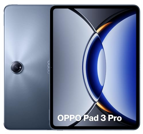OPPO Pad 3 Pro, Tableta WiFi de 12+256 GB, Tableta Android, LCD de 144 Hz, 12,1 Pulgadas, 8 Altavoces Estéreo, 3K, Batería de 9510mAh, Snapdragon 8 Gen 3, Android 14, SUPERVOOC 67W, AI Toolbox, Azul