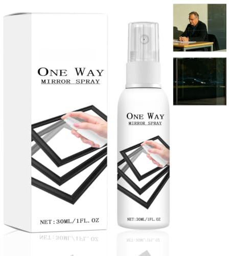 Reflective Window Spray Privacy Coating for Glass,Creates Mirror Effect | One Way Privacy Film Alternative,Window Cleaner Spray for Home & Car Windows,Window Film Privacy One Way,Window Privacy