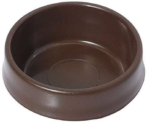 Fort Fasteners Castor Cups, Small 50mm (2 Inch) Ext Dia Brown Premier 12 Castor Cups