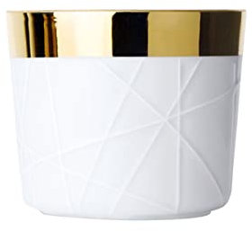 Fürstenberg - 1785/2 6038 - Becher - Champagnerbecher - Sip of Gold - White Woven - Stabrelief - 0,25 l