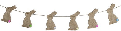 Girlande Wimpel Jute-Hasen, Dekoration, Banner