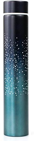 Insulated Water Bottle, Coffee Thermos Mug, Double Wall Vacuum Insulation, Fashionable Style Skinny Mini Slim Stainless Steel Water Bottle, 8.5 Oz (Starry Blue 8.5 Oz)