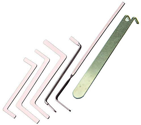 Loboo Idea 6 Piece Locksmith Lock Picking Tension Wrench Tool Set