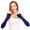 Langer Armwärmer im Punk-/Gothic-/Rock-Stil, fingerlose Handschuhe Gr. One size, schwarzblau