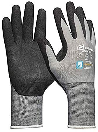 Gebol Master Flex | Arbeitshandschuhe für den universellen Einsatz | Nitrilhandschuhe dermatologisch getestet | Für Damen und Herren | Größe M (Gr 8) | Grau | 1 Paar