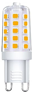 Müller-Licht LED Hochvolt-Stiftsockel G9, warmweißes Licht (2700K) für ein gemütliches Ambiente, 3W ersetzt 28W, 300lm, nicht dimmbar, 25000h Lebensdauer