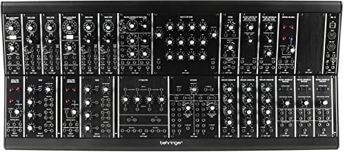 Behringer SYSTEM 35 Sintetizzatore modulare completo System 35 con 25 moduli, convertitore MIDI-CV e custodia EURORACK GO