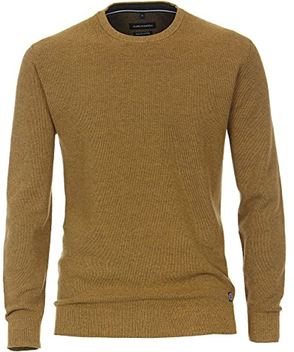 CASAMODA - Herren Pullover mit Rundhalsausschnitt (413705800), Größe:M, Farbe:Gelb (556)