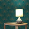 TADESSI Tapete Grafik Domenico M1-No.433 Vliestapete Blau Gold Art Deco Tapete für Wohnzimmer Schlafzimmer Küche