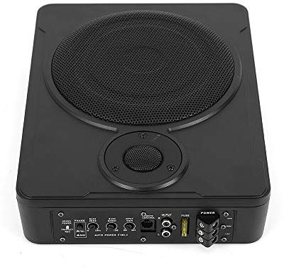 LENJKYYO Subwoofer de 600 W de 8 pulgadas con potencia activa para debajo del asiento del coche, con altavoces muy activos, subwoofer activo para subwoofer bajo el asiento, más delgado para