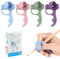 Silikon Bleistift Griffe Schreibhilfe für Stift Kinder, Schreibhilfe für Kinder Stift Bleistift Griffe Ergonomischer Stifthalter Schreiblernhilfe Bleistifthalter Grip Haltung, 4 Stück