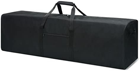 Urbanstand Travel Duffle bag Extra Large Sport Equipment Duffel Bag with 2-way Lockable Zippers, Black, 52inch, Extra Large Camping Storage Bag