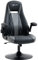 Vinsetto Chaise de Gaming Ergonomique avec Base Ronde métal pivotante 360° Hauteur réglable têtière accoudoirs relevables PVC Gris Noir