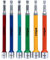 Wiha 6 Stück farbcodierte magnetische Muttern-Setter metrisches Set – 70487