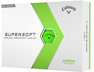 Callaway Golf Supersoft Golfball 2023, one dozen, Grün