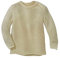 Disana Melange-Pullover, 100% Bio-Merinowolle GOTS, IVN Best | mit Knopfverschluss am Kragen | Baby Kleinkind Kind Unisex | Made in Germany | Natur Gr. 50-56