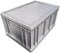 Wirth – Eurobox mit Deckel aus Kunststoff - 60x40x31 cm - für Industrie, Gewerbe, Haushalt – Grau - Made in Germany